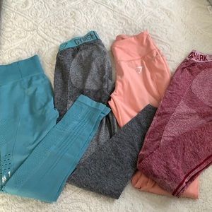 Set of 4 gymshark leggings